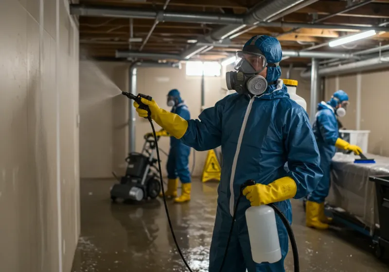 Basement Sanitization and Antimicrobial Treatment process in Kaanapali, HI